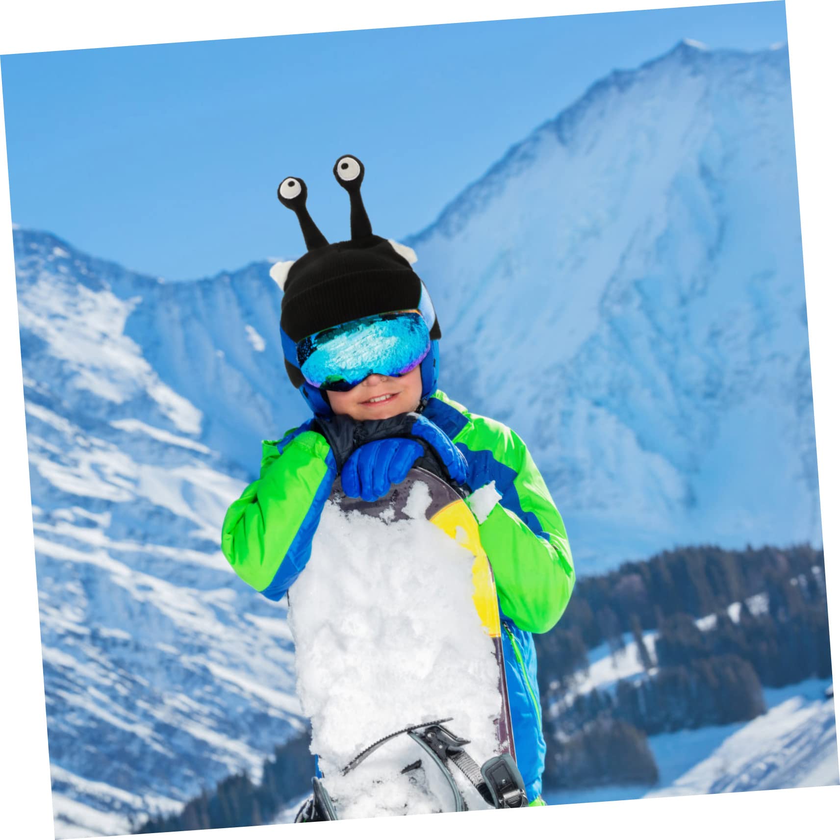 Toyvian Housse De Casque Enfants Housses De Casque De Ski Adulte Hommes Décor De Casque Jolie Housse pour Casque De Ski Couvre-Casque Isolé Accessoires Fil