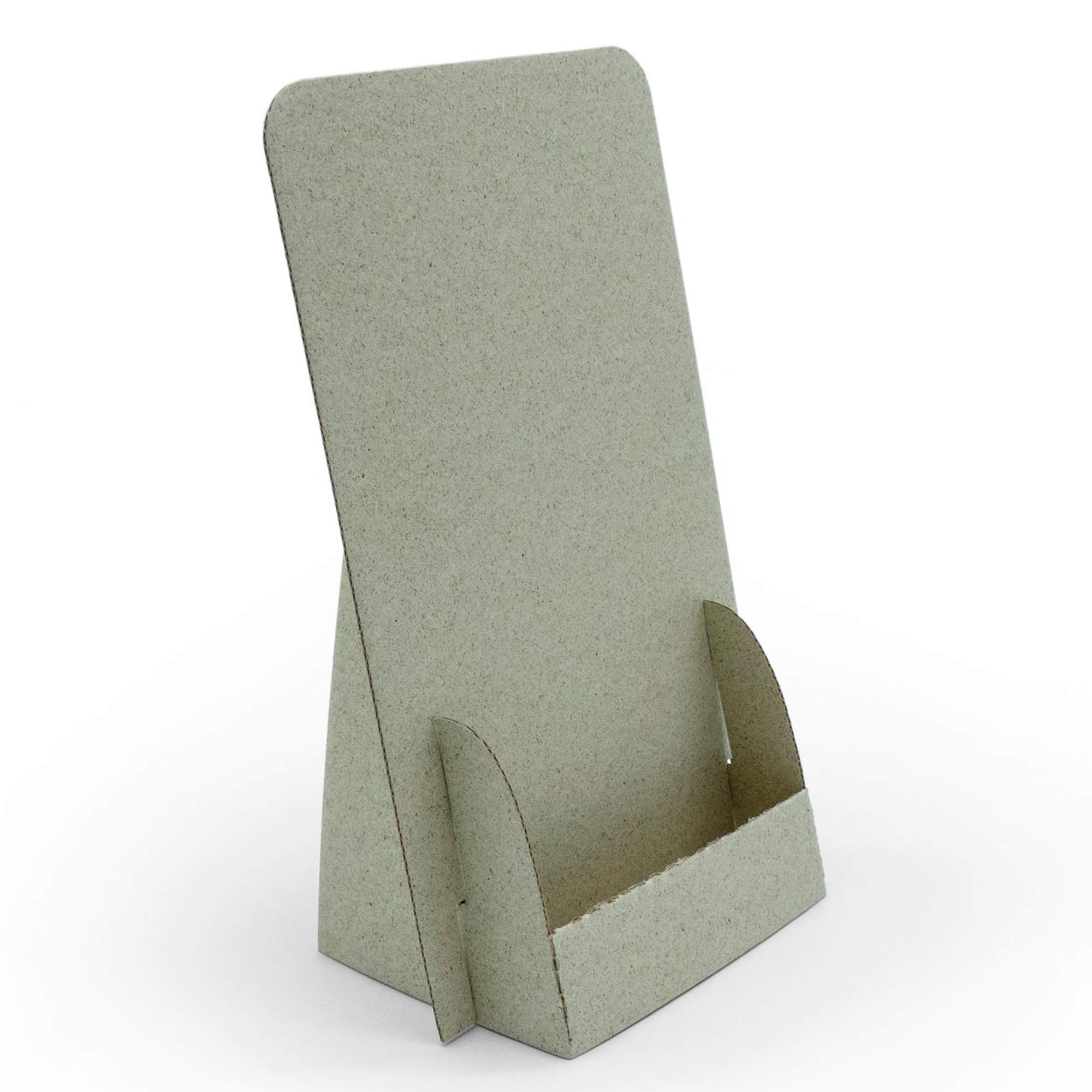 Support Pliable « Nature » Pour Flyers DIN A5, En Carton, Recyclable, Peu Encombrant, Durable, Rapide à Monter, Porte-flyer