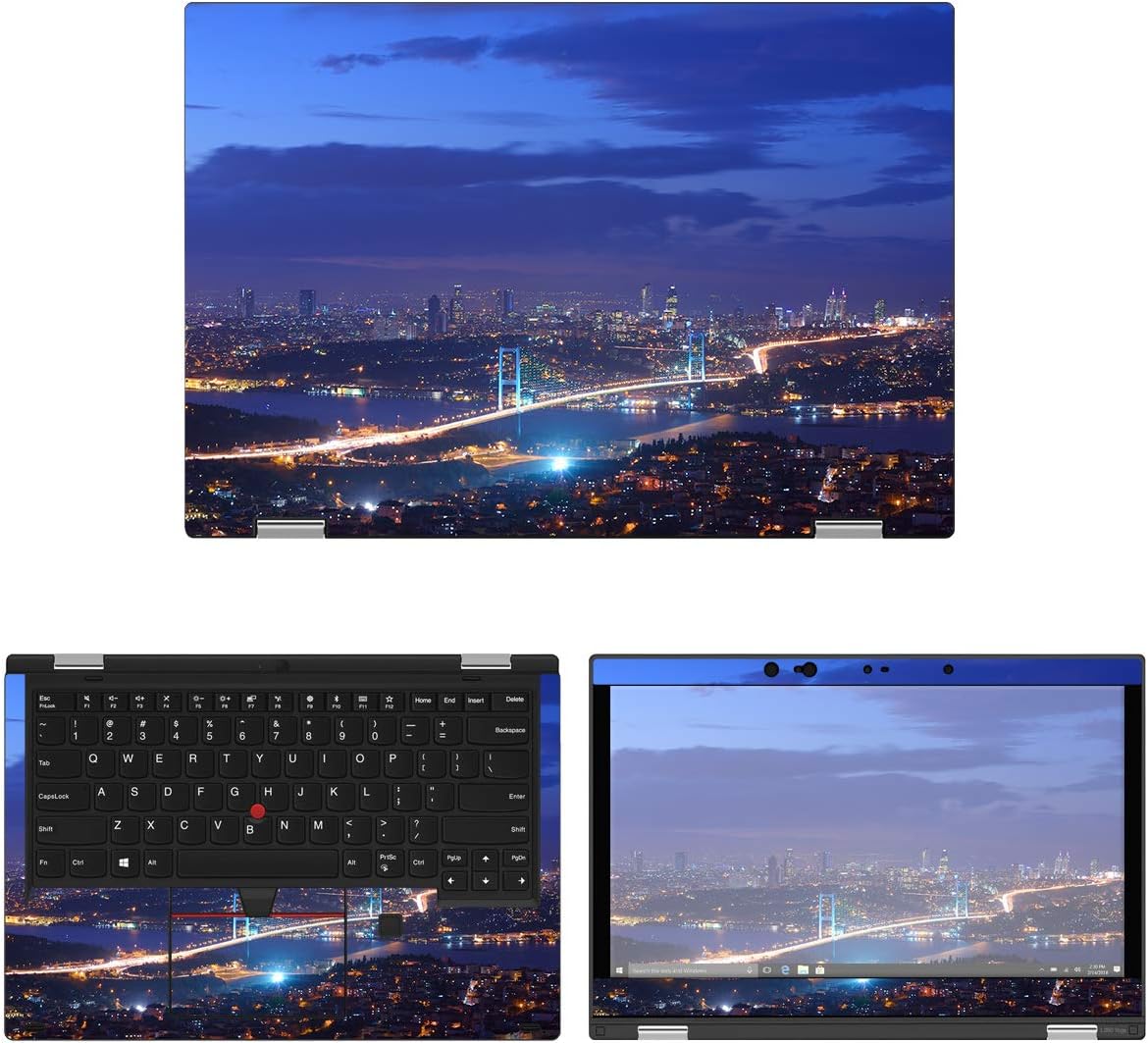 Decalrus - Protective Decal Cityline Skin Sticker for Lenovo ThinkPad Yoga L390 (13.3" Screen) case Cover wrap LEtnkpdYg_L390-258