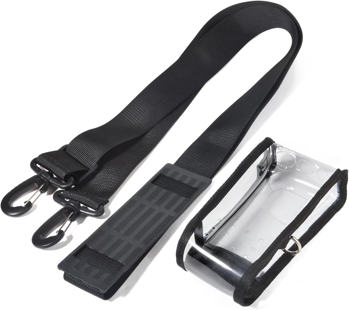 HYS Durability R7 Radio Transparent PVC Carry Case with Adjustable Shoulder Harness W/Padded Non-Slip, for use with Motorola R7 Series Radios