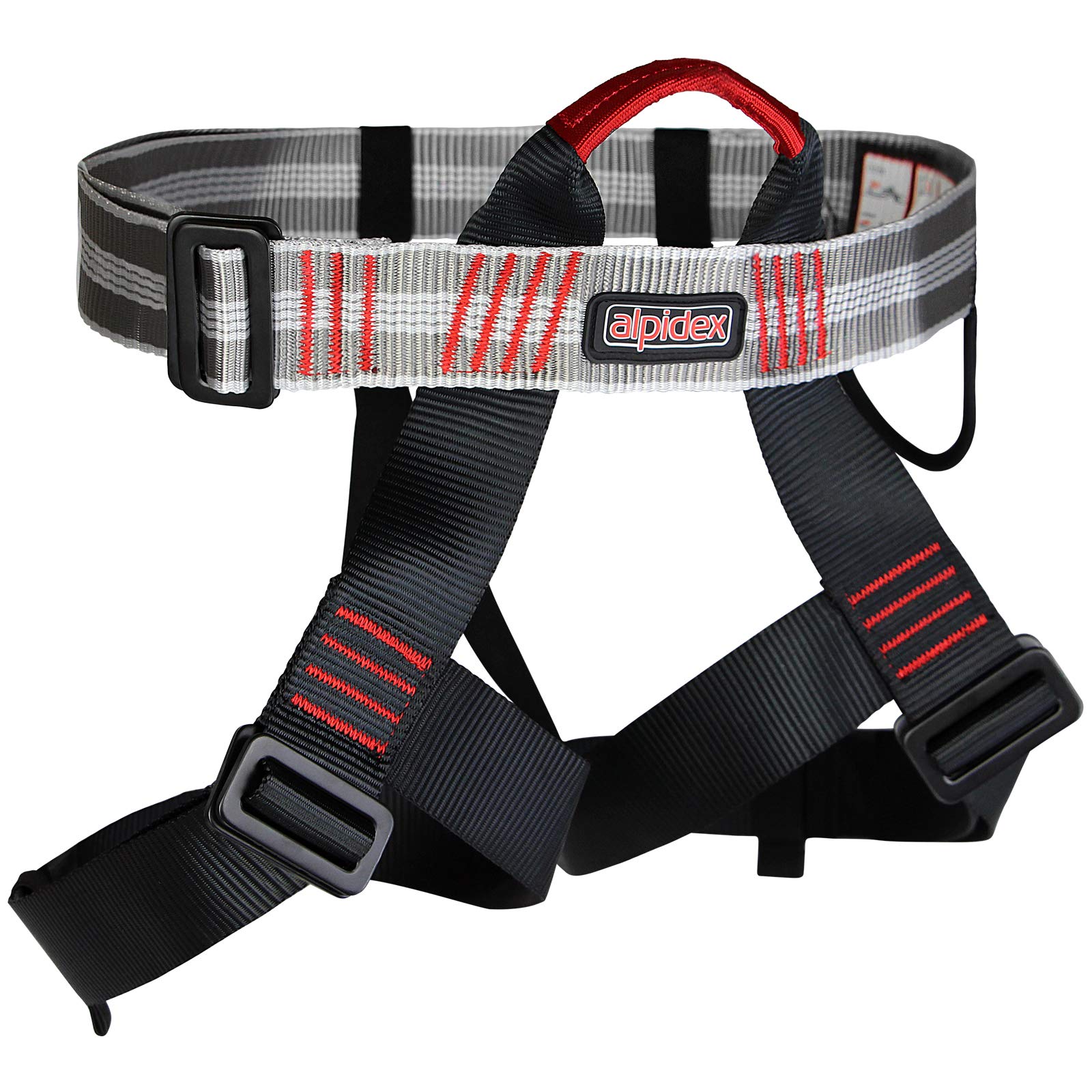 ALPIDEX Universal Klettergurt für Damen und Herren EN 12277 Sitzgurt zum Klettern mit verstellbaren Beinschlaufen