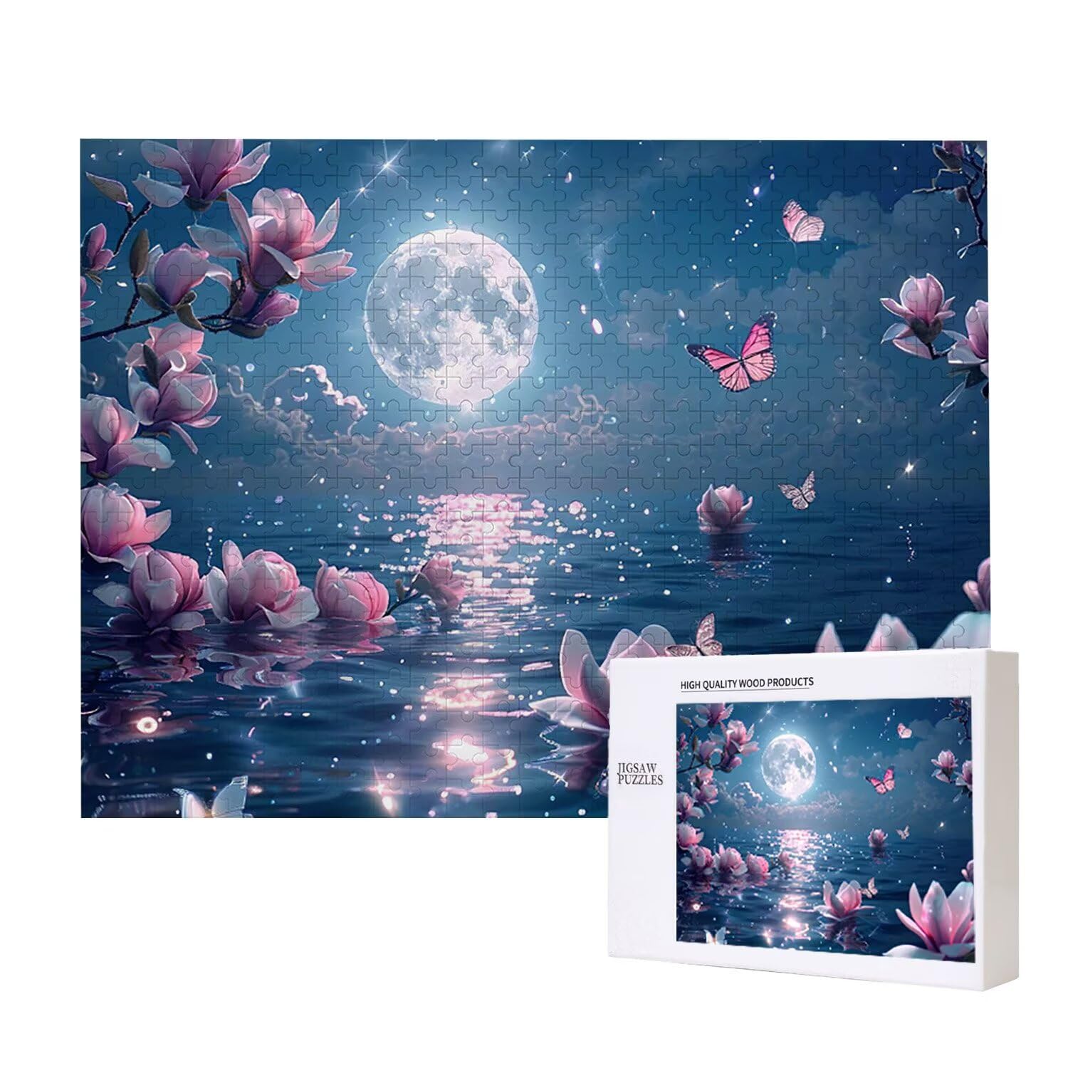 Luna Orchidea di giarda - Puzzle 6000 Pezzi per Adulti - Puzzle fai da te, Intrattenimento Creativo, Arte Moderna, Puzzle Classico per Adulti e Ragazzi dai 12 anni, Regalo Uomo e Donna 179x105cm a-926