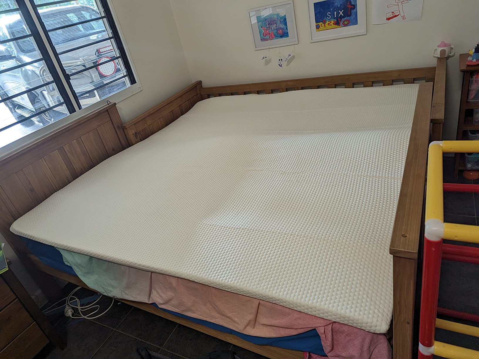 Tontine Comfortech Memory Foam Mattress Topper, Queen Bed