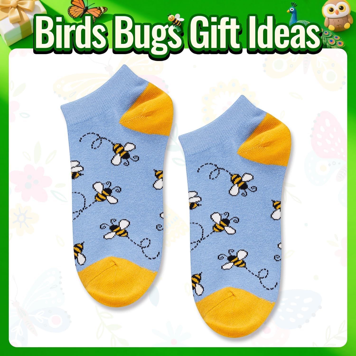 Zmart Animal Socks for Women - Dog Lovers Socks, Corgi Bee Gifts for Teen Girls - Image 5