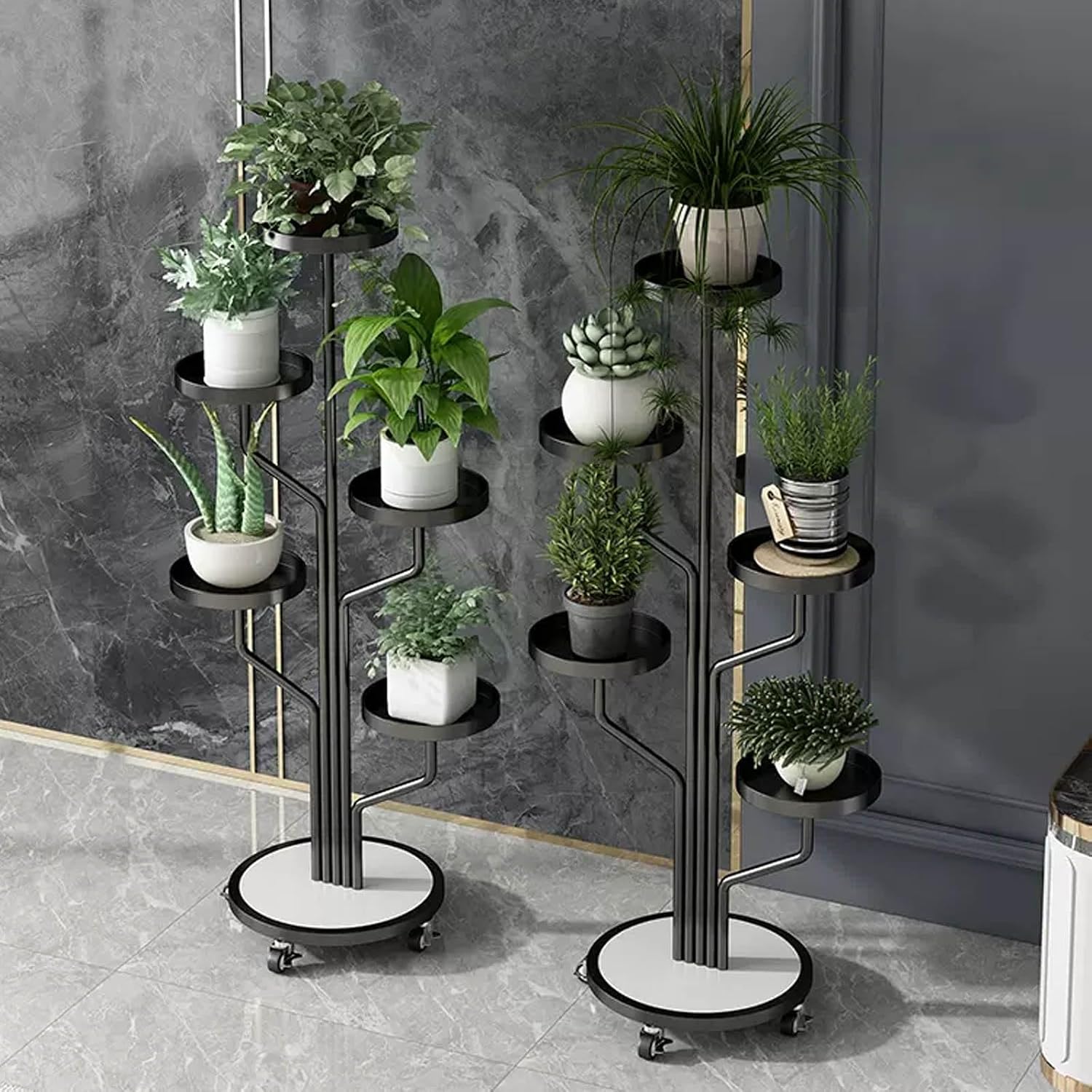 Metal Trending Plant Stand Simple Indoor Multi-Layer Plant Stand Plant Holders Indoor Stand for Garden Living Room Tall Plant Shelf for Multiple Plants Outdoor Balcony Plant Shelf image 4