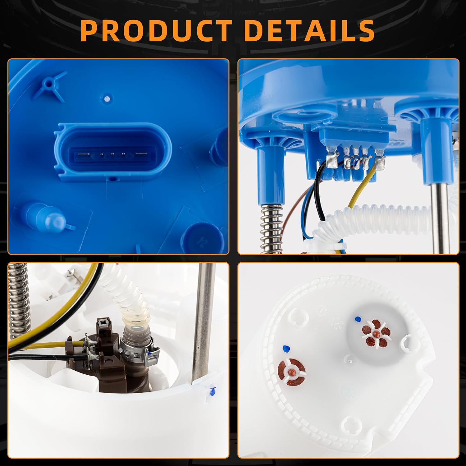 Electric Fuel Pump Module Assembly with Sending Unit Compatible For Audi A3 TT 2006-2013 Volkswagen Beetle Eos Golf GTI Jetta Rabbit 2006-2018 Replace E8831M 1K0919051AQ