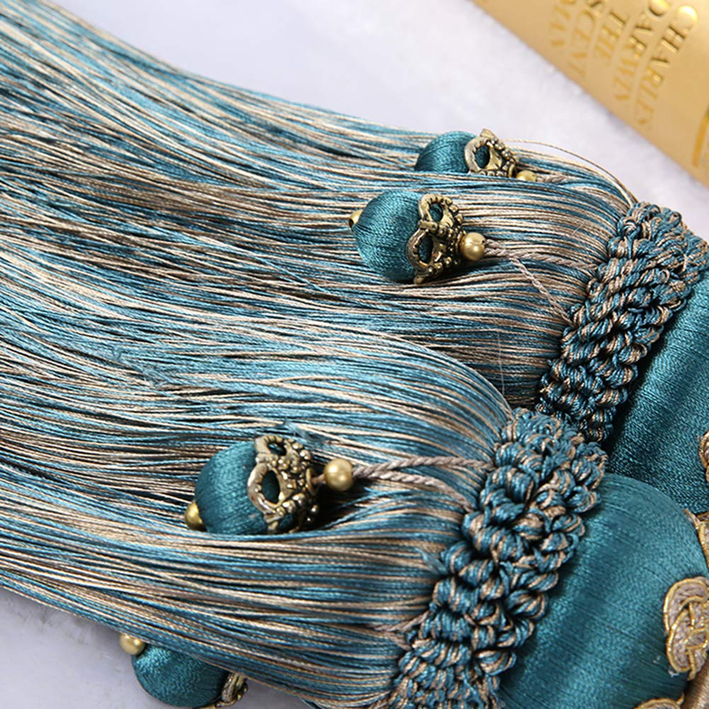 Attaches de rideaux for rideaux, embrasses de rideaux, 1 paire d'embrasses de rideaux à pompons de style européen, en corde, for salon et chambre à coucher, embrasses de rideaux, embrasses à pompons f