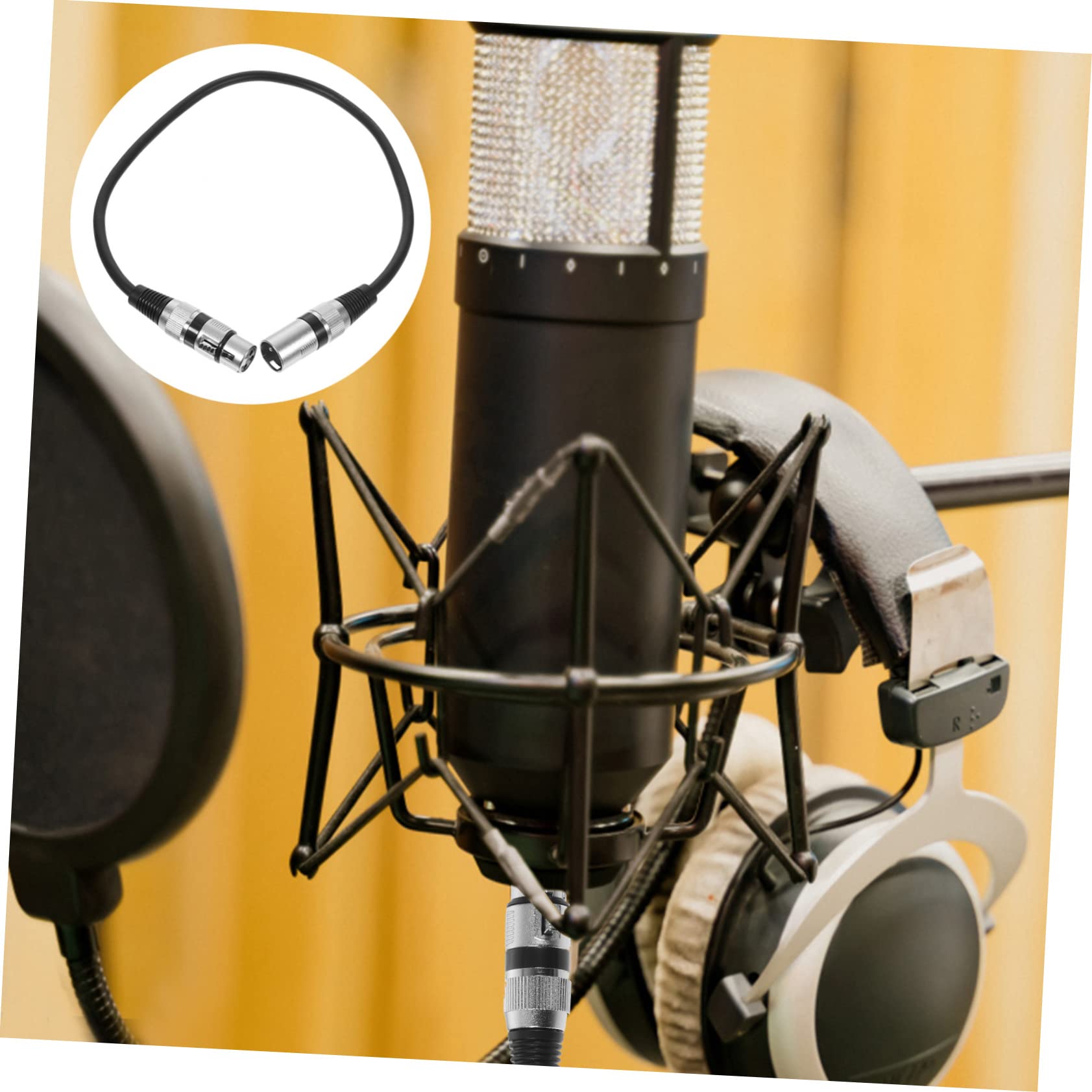 ERINGOGO Microfono Cavo Audio 0,5 M Xlr 3 Pin Cavo Maschio a Femmina Compatibile Sistemi Audio Professionali Set da 6 Pezzi per Registrazione e Spettacoli