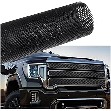 39.37"12.99" Car Grill Mesh,Trimmable Front Bumper Hood Vent Car Mesh Grill with 36mm Diamond Grid Design,Universal Meshs for Cars Grills for Radiator/Bumper Modification