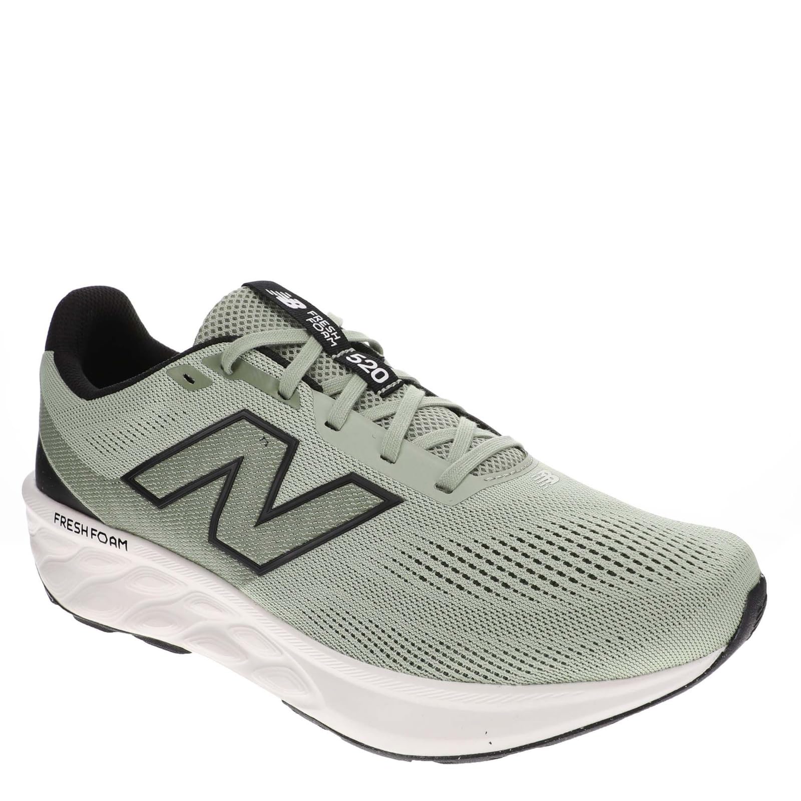 New Balance Fresh Foam 520 V9 - Tenis de Correr para Hombre, Serpiente Liguero, Oliva Oscuro, Negro, 41.5 EU