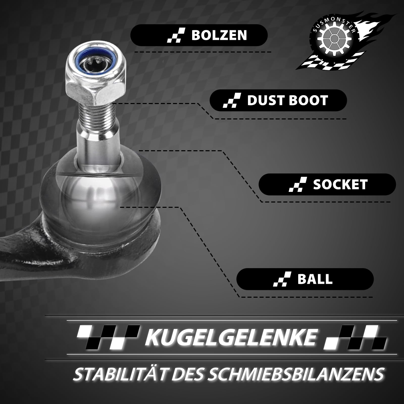 Spurstange inkl. Spurstangenkopf Lenkmanschettensatz 4 Teilig Vorderachse Links&Retchs Kompatibel mit BMW 1er E81 E82 E87 E88 116-135 3er E90 E91 E92 E93 316-335 2004-2013 X1 E84 2009-2015