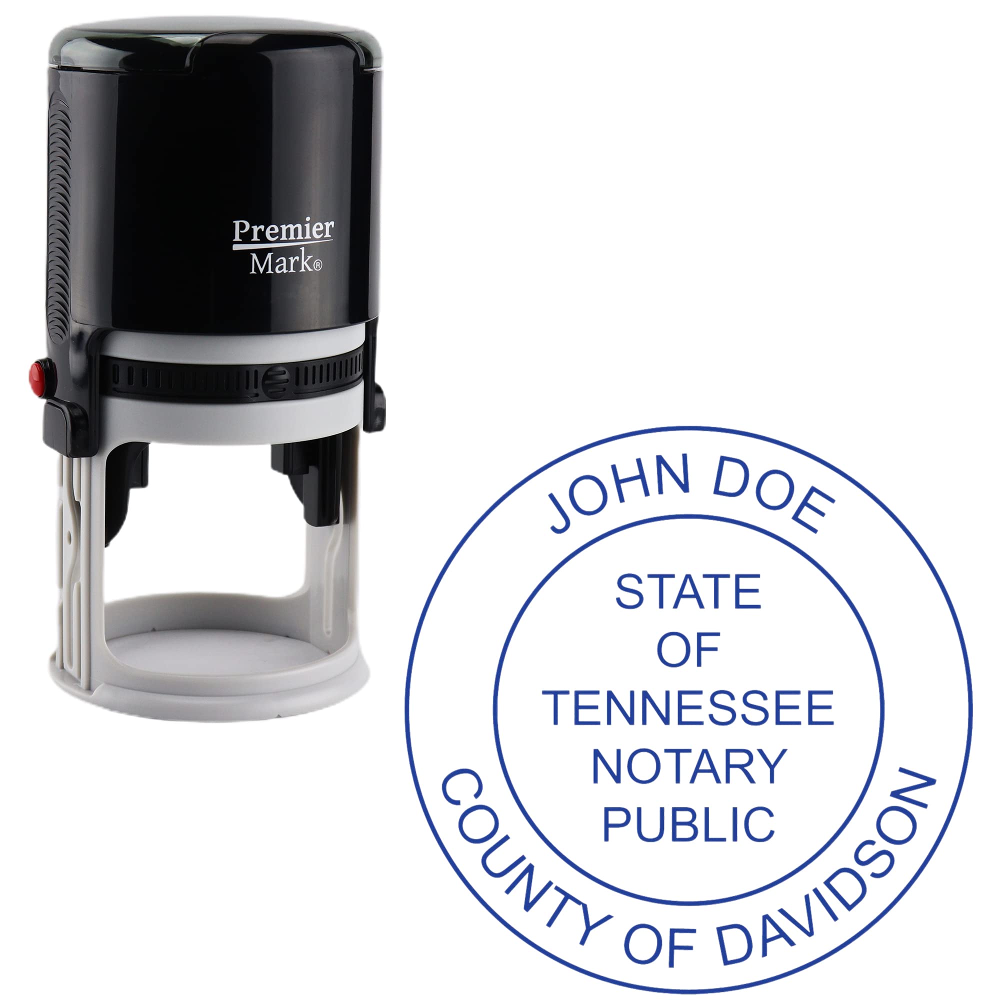 Premier Mark Notary Self-Inking Stamp for All 50 States - Meets State Specifications (Tennessee)