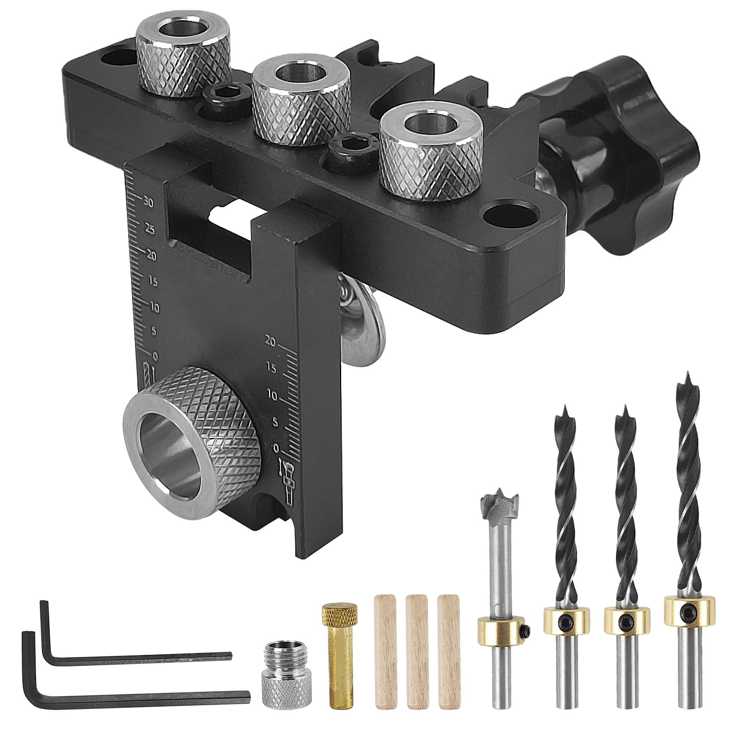 Dima Per Fori A Tasca 41 Pezzi - Per Spinatura Legno, Guide Per Angoli 6/8/10mm - Foto 10