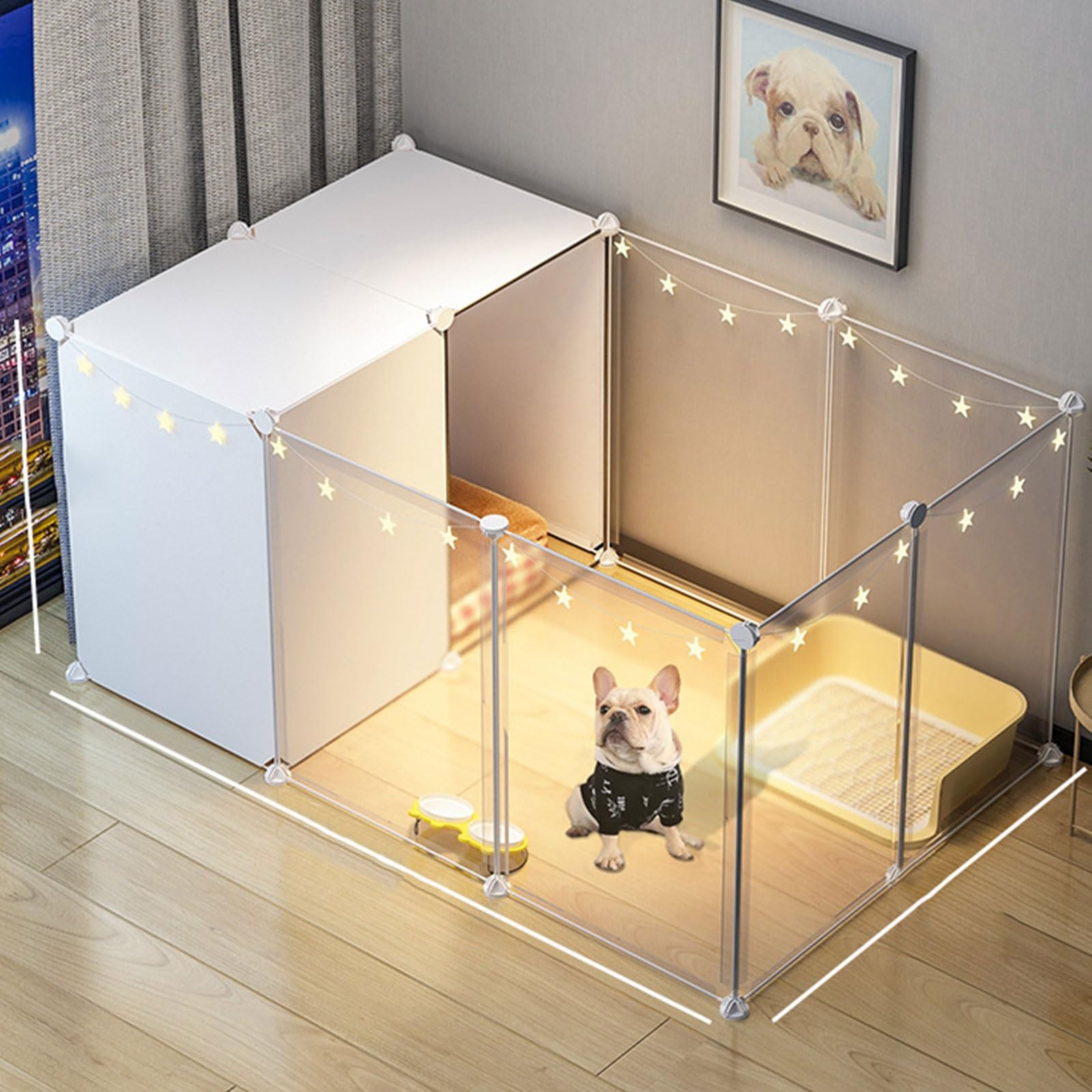 Indoor Rabbit Cage and Small Animal Playpen for Rabbit, Guinea Pig, Ferret, Chinchilla, and Squirrel - Ideal Pet Habitat and Enclosure