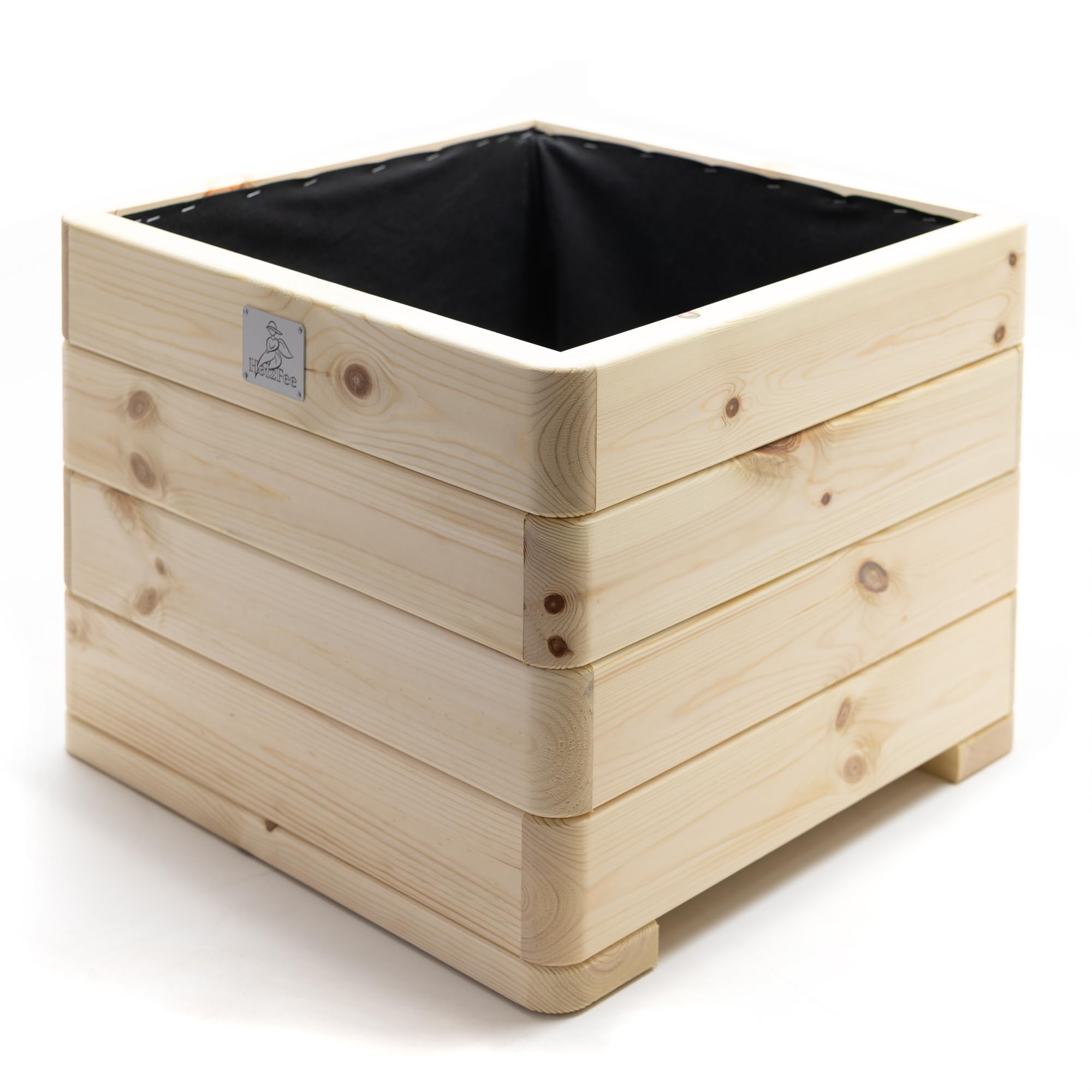 Premium Pflanzkasten Dona mit Rollen 50 x 50 x 46 cm Massivholz