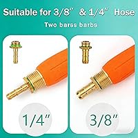 Vista 3 de 2 Piezas Varita Rociadora de Repuesto de Metal Completo, Varita Rociadora de Repuesto con Púa de Latón de 1/4" y 3/8", Varita Rociadora de Acero