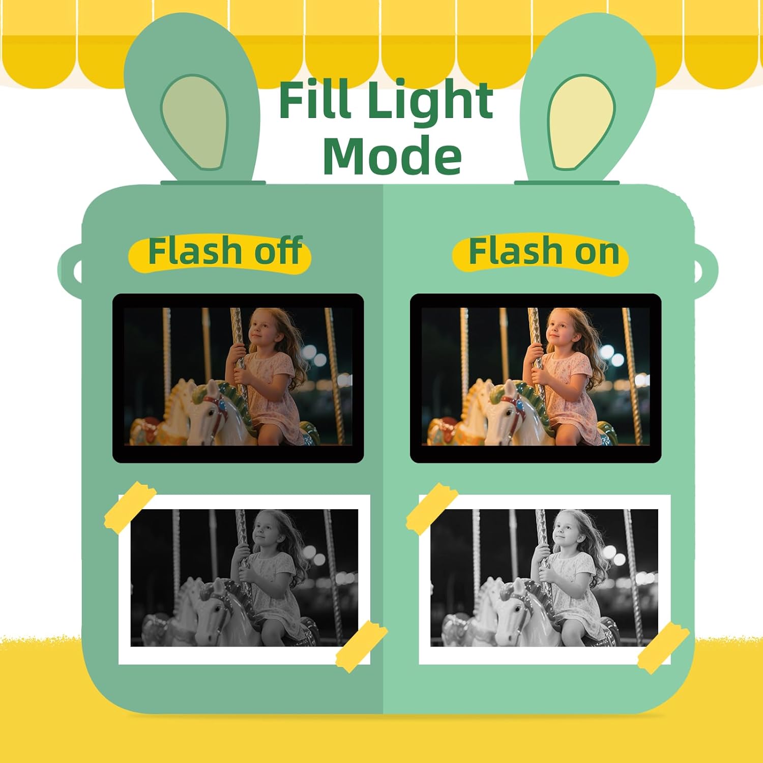 ORGSTA Kids Instant Print Camera for Boys and Girls 1080P HD Toddler Digital Camera with 3 Rolls Print Paper&32G Card, Christmas Birthday Gift Toys for Age 3-16 Kids Portable Travel Digital Camera Toy - Image 8