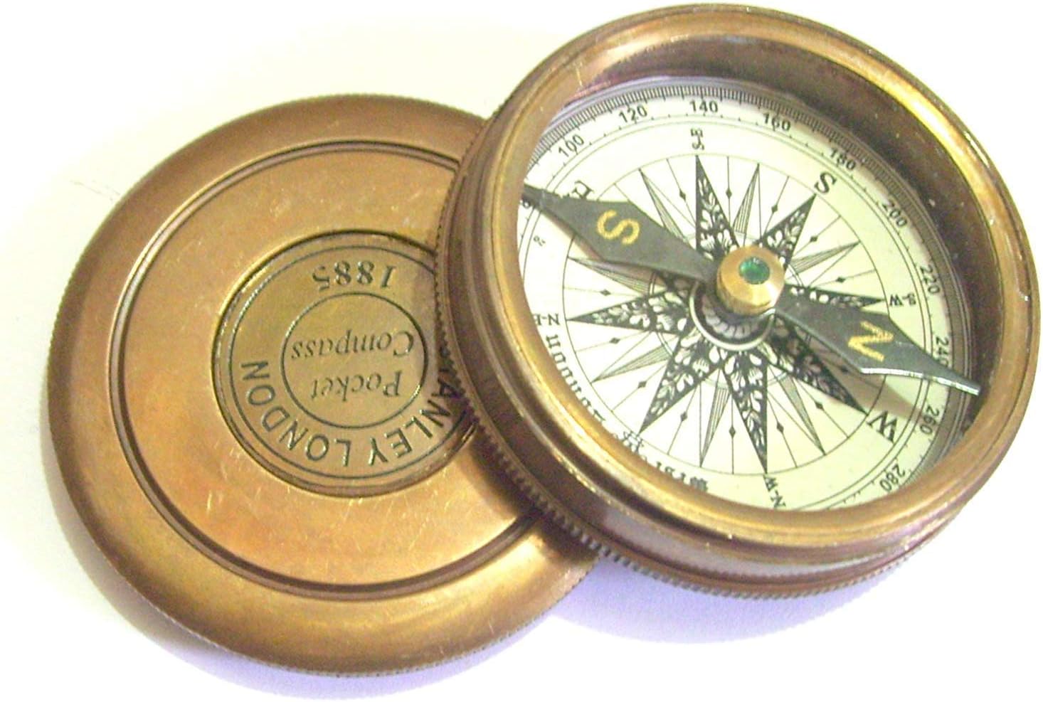 Max Engineering EnterprisesCollectible Pocket Brass Poem Compass