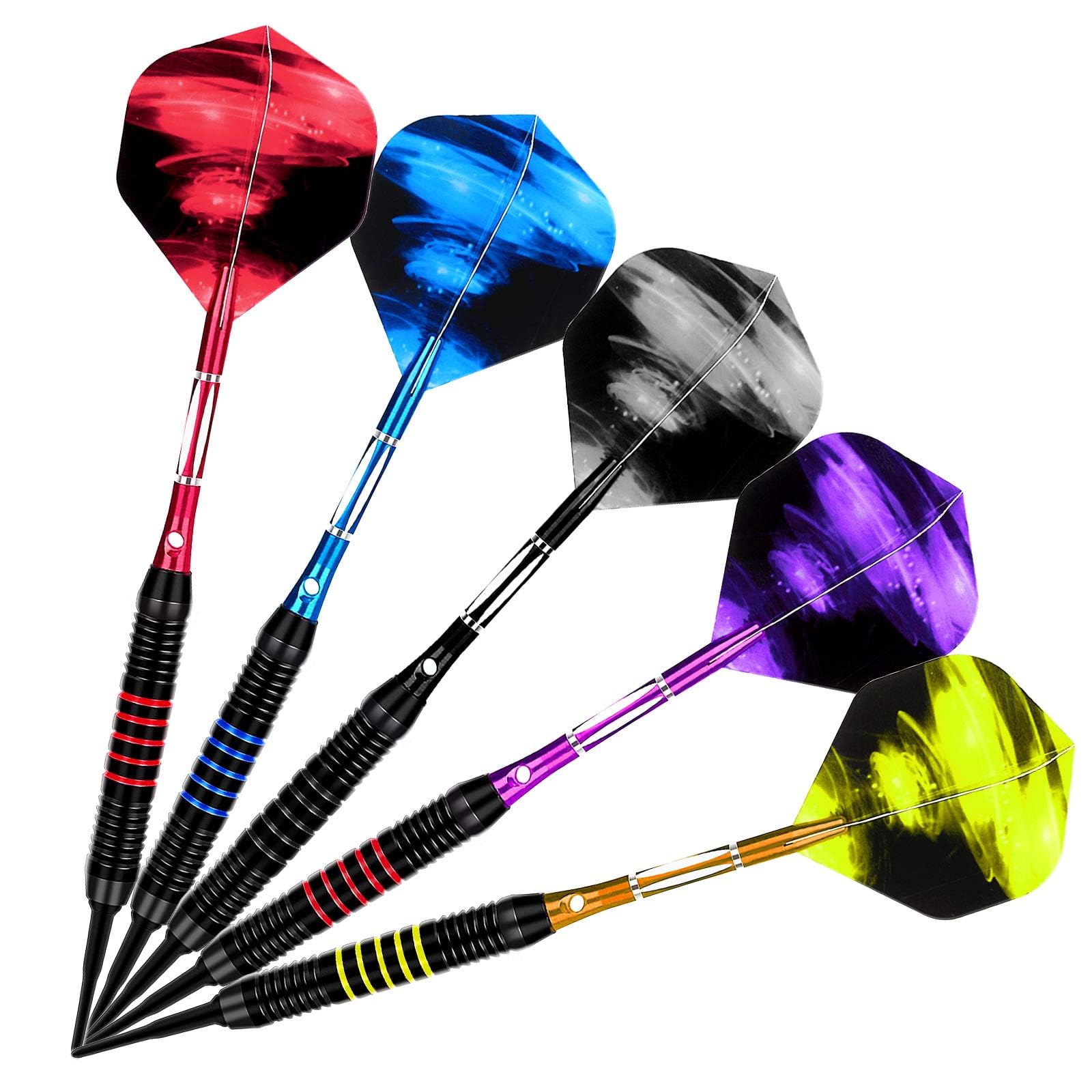 Flechette Pointe Plastique Pro 18g, Set de Flechettes à Pointe Souple pour Cible Electronique 3 Fléchettes