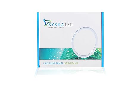 Syska SSK-RDL-R 5-Watt LED Slim Recessed Panel Light (Cool White, Round)