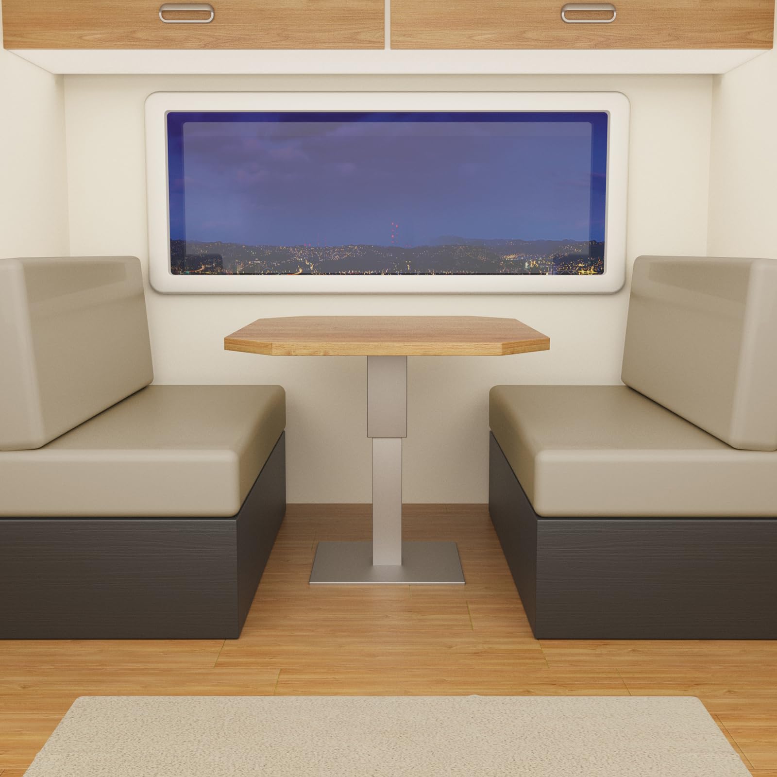 PU Leather RV Dinette Cushion Covers,Waterproof Slipcovers for RV Furniture Dinette Cushion Covers Anti-Slip Rv Sofa Cover Camper Cushion Covers (Set