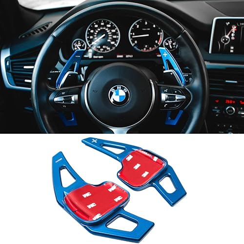 Para las extensiones de palanca de cambios de BMW Jaronx de aluminio y metal para volante (compatible con BMW 2 3 4 5 6 X 3 X5 X 6 series, chasis F