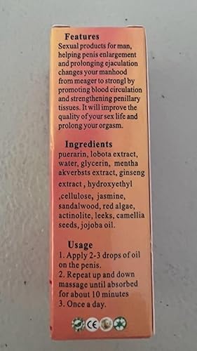 Miniatura 6 de Crazylife - Aceite de masaje para hombres aceite agrandador para hombres fuerza de aumento energía aceite esencial natural para hombres