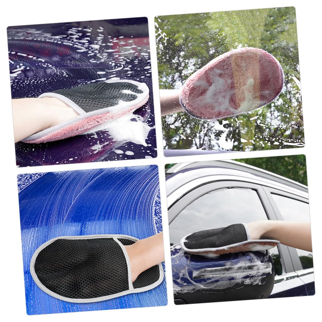 Garneck 20stücke Auto Waschhandschuhe Aus Korallenvlies Ultraweiche Reinigungshandschuhe Für Fenster Und Innenraum Ohne Kratzer Für Lack