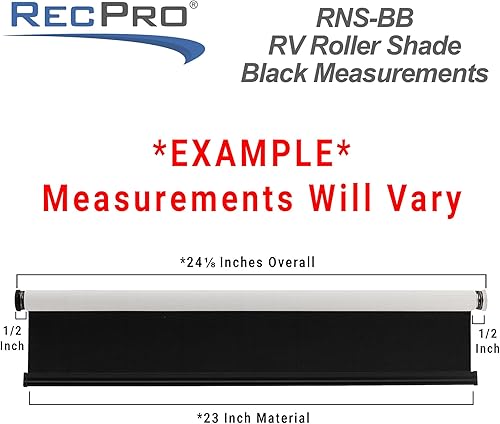 Miniatura 4 de RecPro Persianas enrollables opacas para autocaravana, cubierta de ventana de oscurecimiento para persianas de caravanas y cámper, sin cordón,