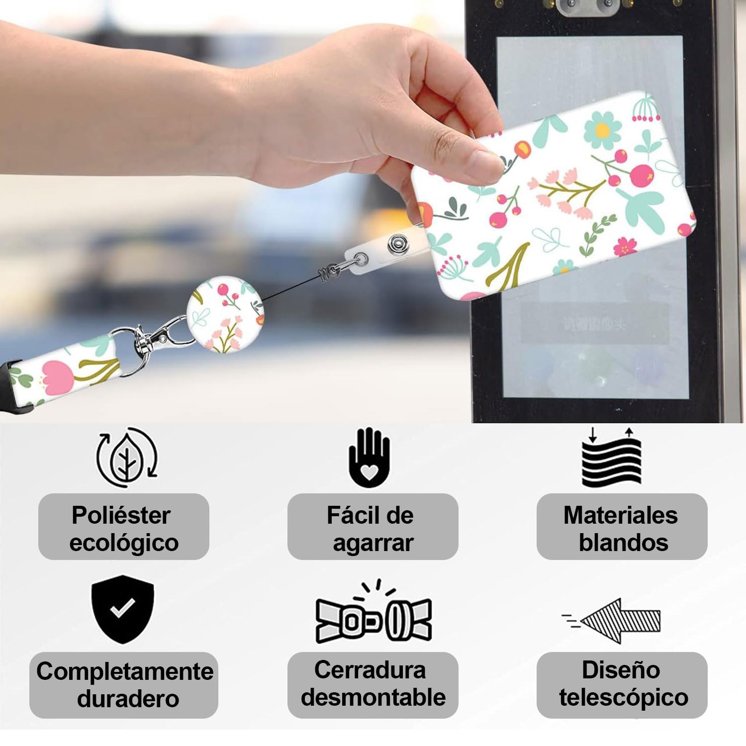 Mini Tarjetero Retráctil Para Tarjetas De Presentación | Cuotas Sin Interés