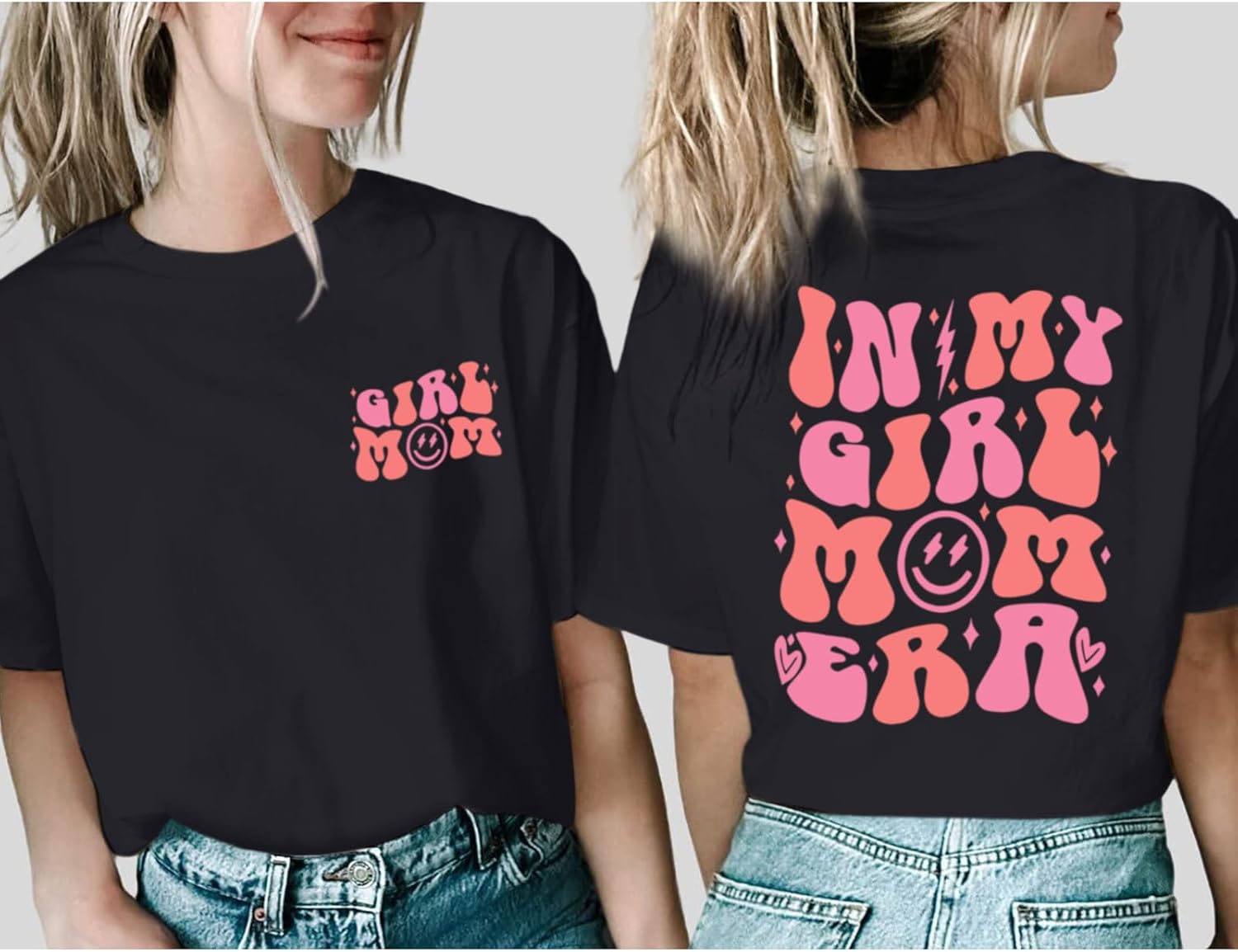 in My Girl Mom Era Shirt Mama Graphic Tees for Women Mother's Day Tshirt Gift Casual Funny Letter Print Tops - Image 2