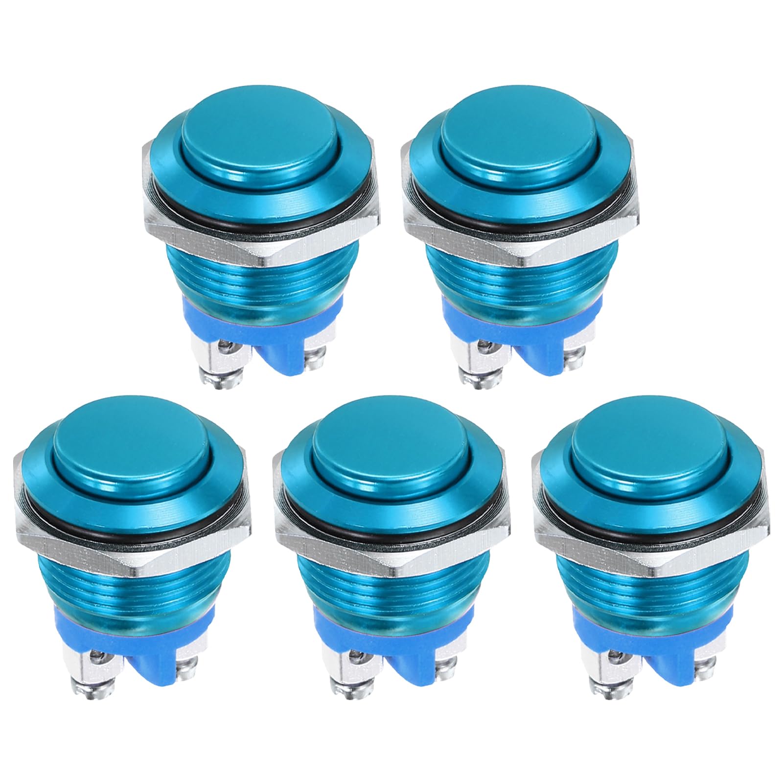 DMiotech 5 Pcs 19mm / 3/4" Push Button Switch
