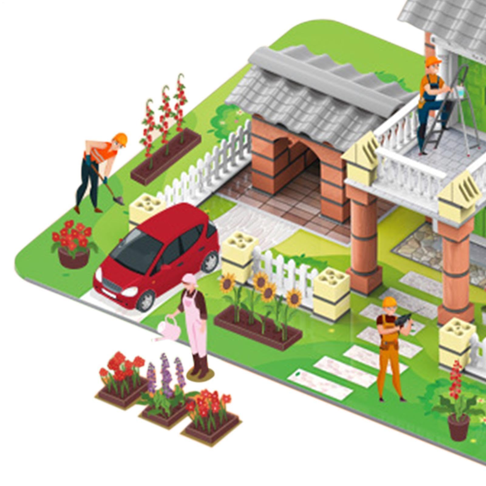 Kit di costruzione di case in miniatura Decorazioni per la casa con | Kit fai da te per case in miniatura per adulti per bambini, adolescenti, studenti, decorazioni per la casa, libreria, comodin