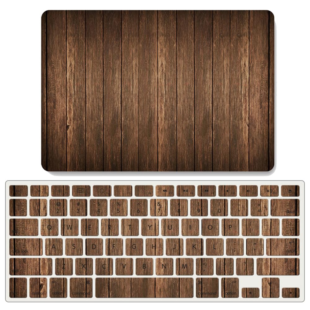 Carcasa MacBook Air 15 M2 A2941 JZ con protector teclado efecto madera G 6