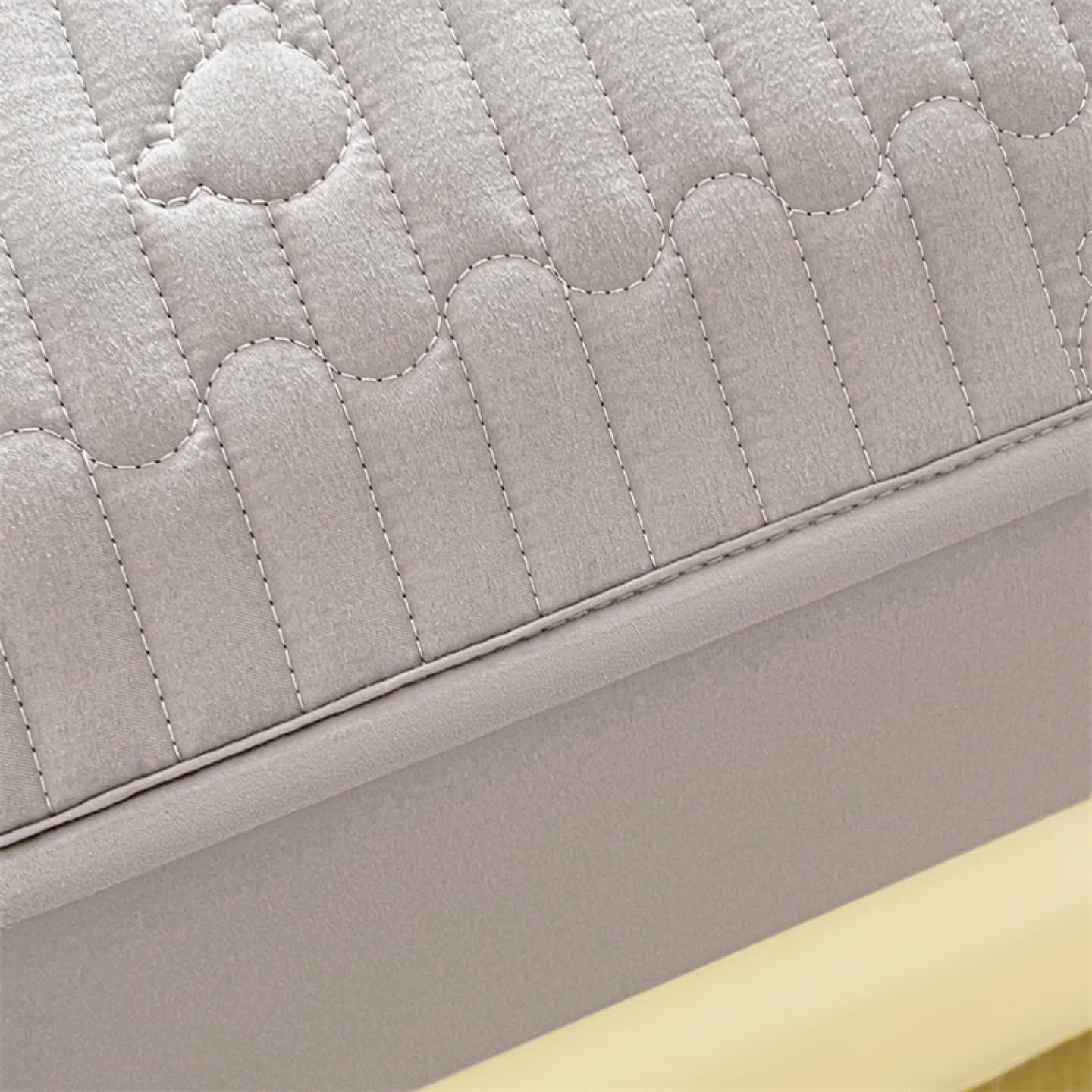 Waterproof Mattress Protector - Quilted Waterproof Breathable Soft Mattress Pad Cover, Machine Washable, 6-11 in Deep Pocket (Gray,Queen 60"x80")