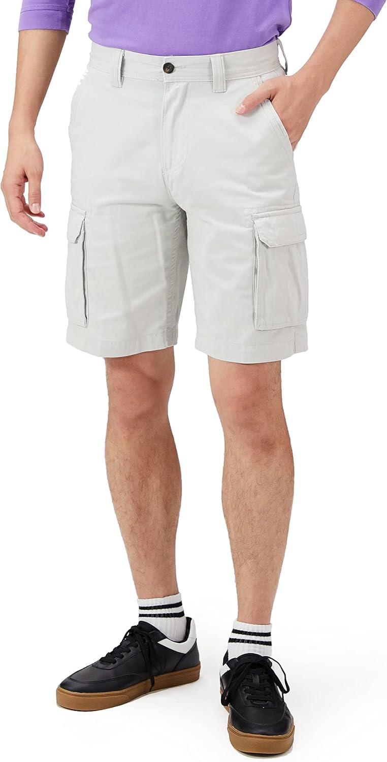 Amazon Essentials Men's 10" Classic-Fit Cargo Shorts (Available in Big & Tall) 29 Grey