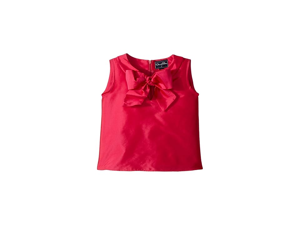 

Oscar de la Renta Childrenswear Taffeta Sleeveless Bow Blouse (Toddler/Little Kids/Big Kids) (Fuchsia) Girl's Blouse, Pink