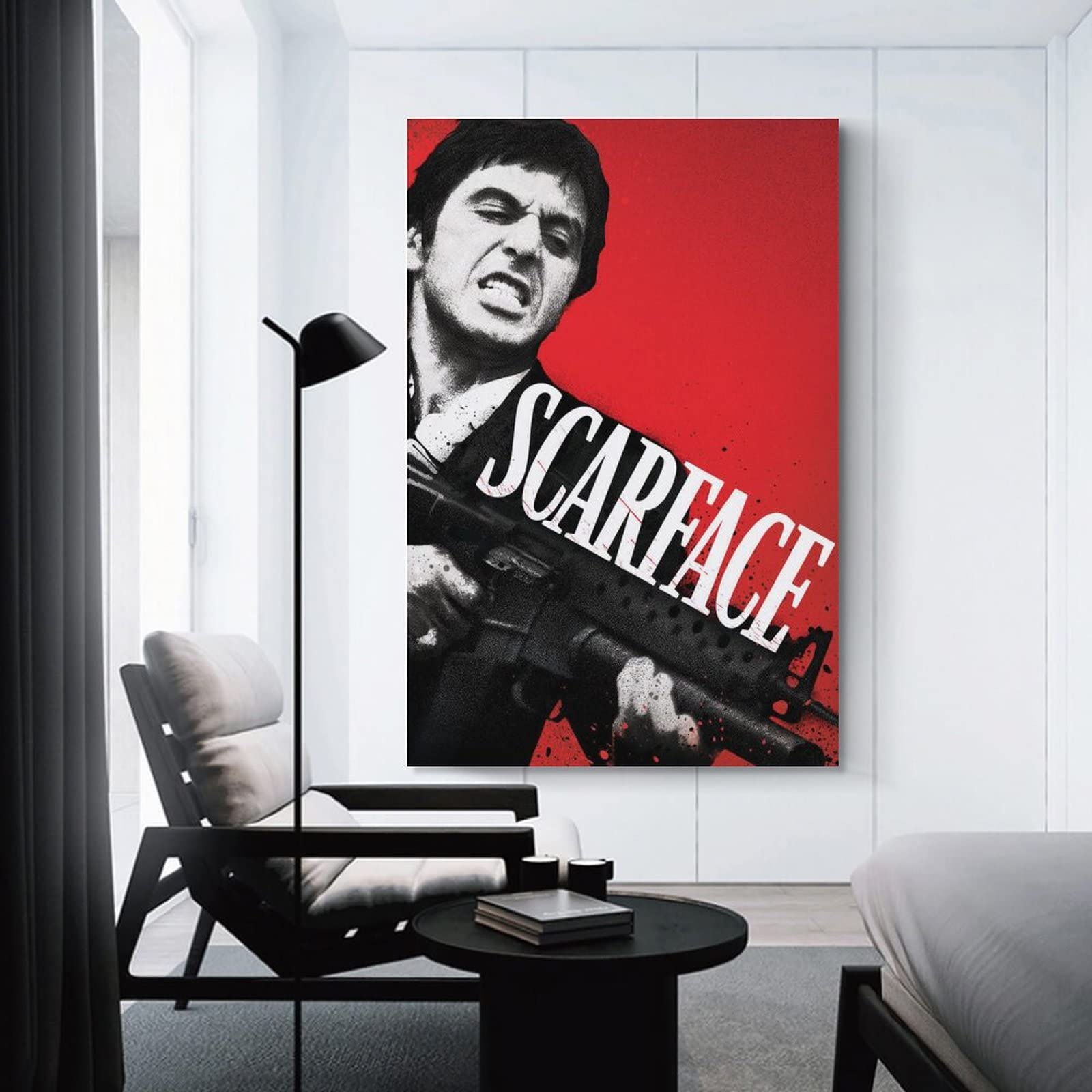 【額縁付き】 映画Scarface スカーフェイス A2 ポスター オシャレ部屋 Amazon.co.jp: スカーフェイス映画アートポスター キャンバス プリント