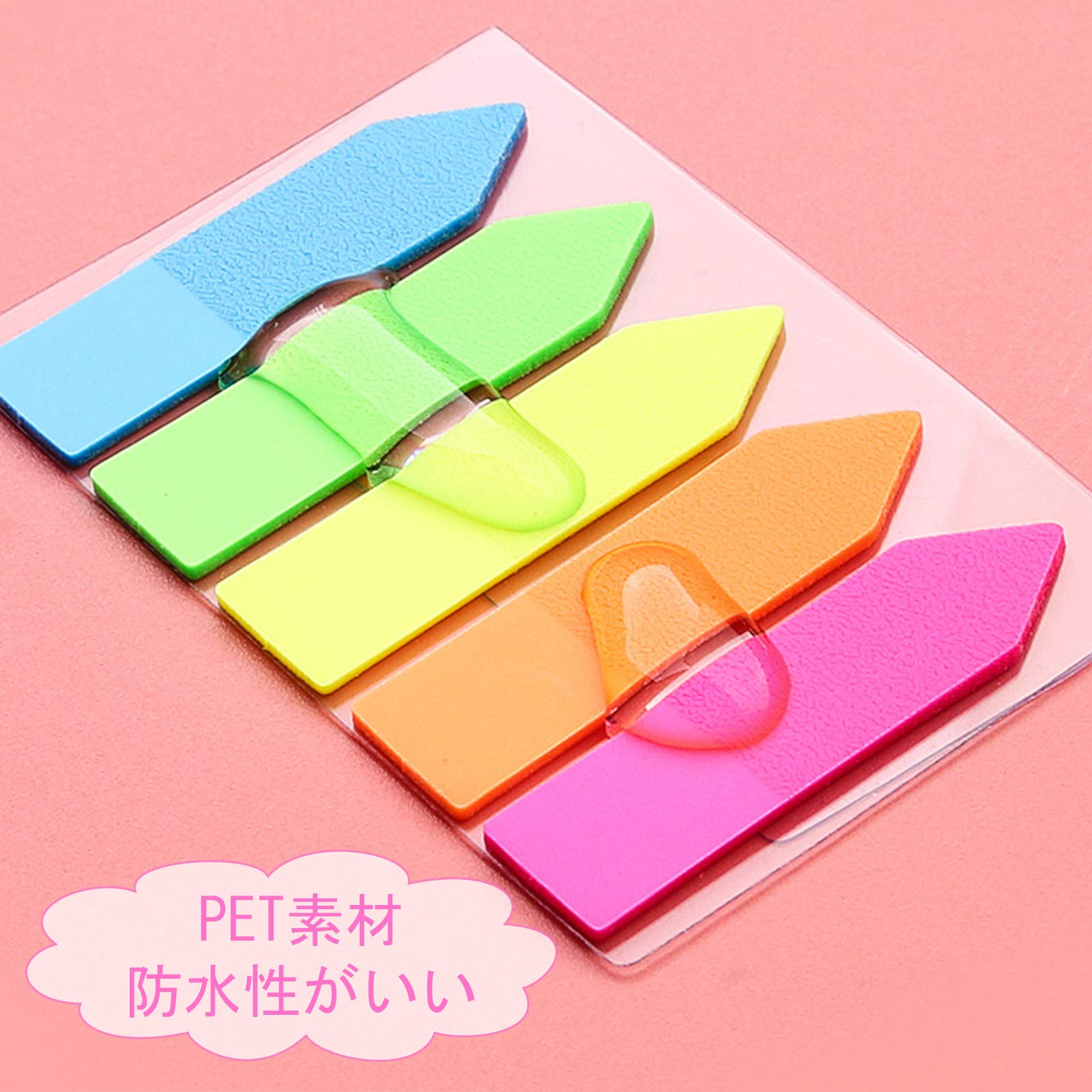 調査 しおり ステッカー Amazon | カラー蛍光しおりシール 透明索引しおりシール 蛍光