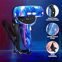 Vista 23 de VR Accessories for Oculus Quest 2, Silicone Face Cover/Controller Grip Cover/VR Shell Cover/Lens Cover/10PCS Disposable Eye Cover are Included in VR