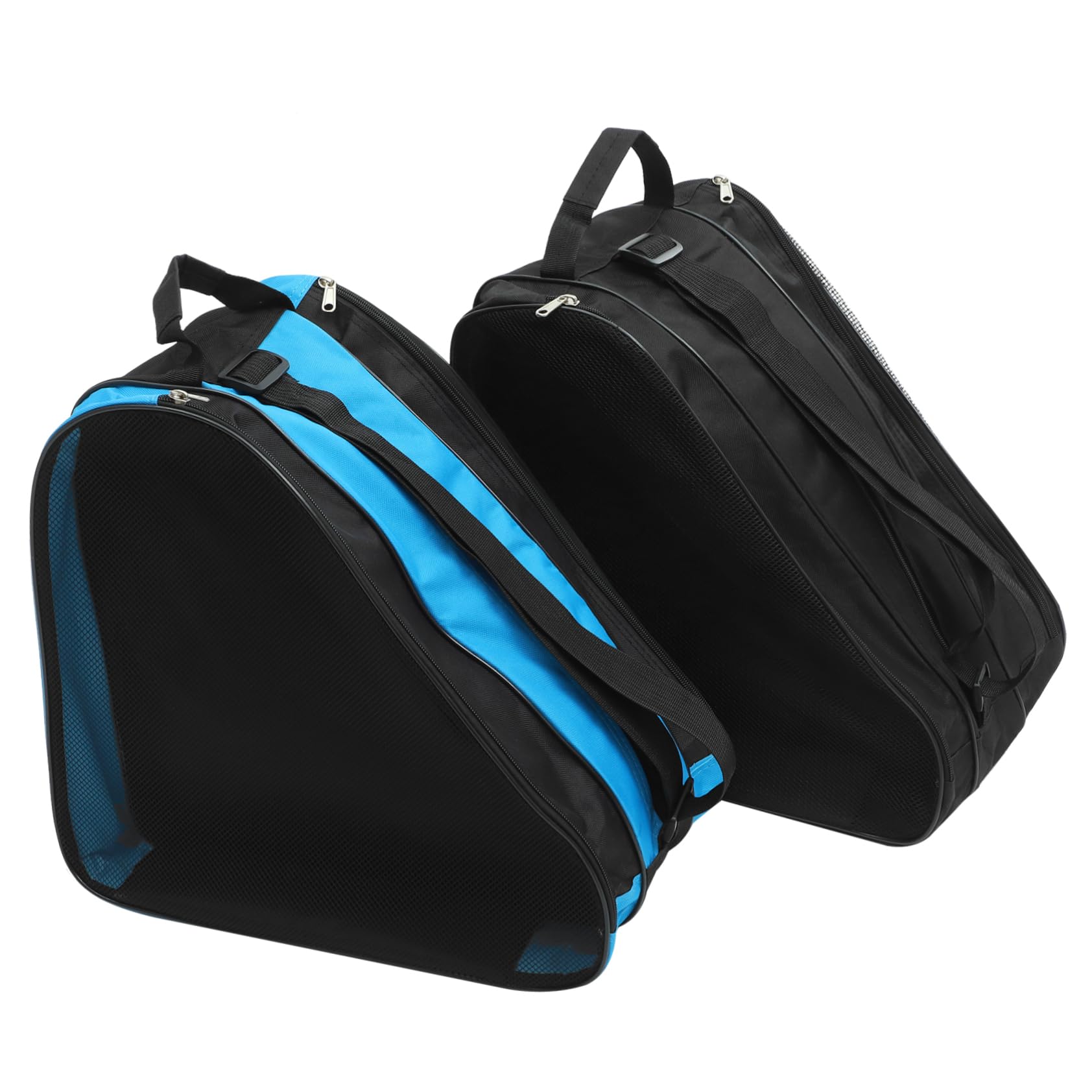Borsa Porta Pattini a Rotelle da Ghiaccio 2 Pezzi Cerniera Oxford Resistente, Design Multistrato per Skate e Scarpe, Tracolla Pratica per Sport Outdoor e Trasporto Pattinaggio