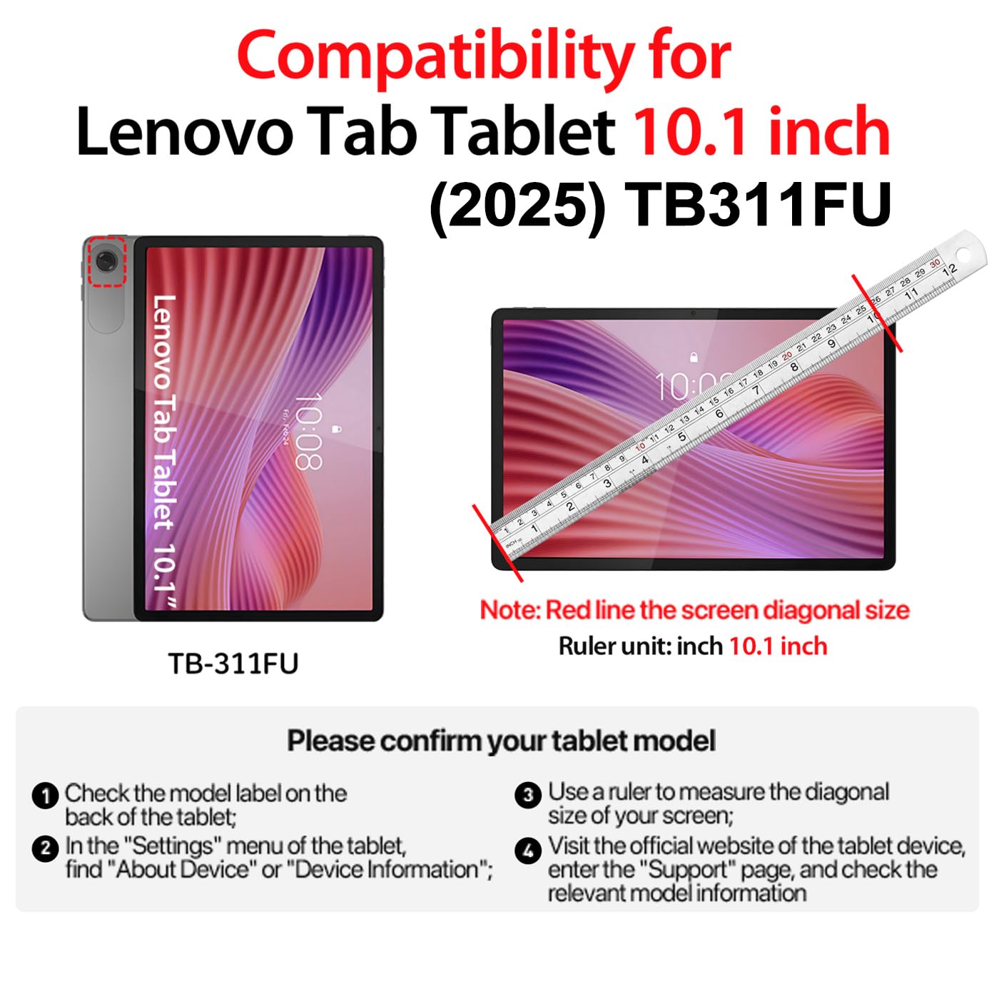 Custodia Bambini per Lenovo Tab Tablet 2025 10.1 Pollici (TB311FU/TB311XU), Eva Leggermente Antiurto Custodia Protettiva con Manico Bambino e Tracolla, Blu