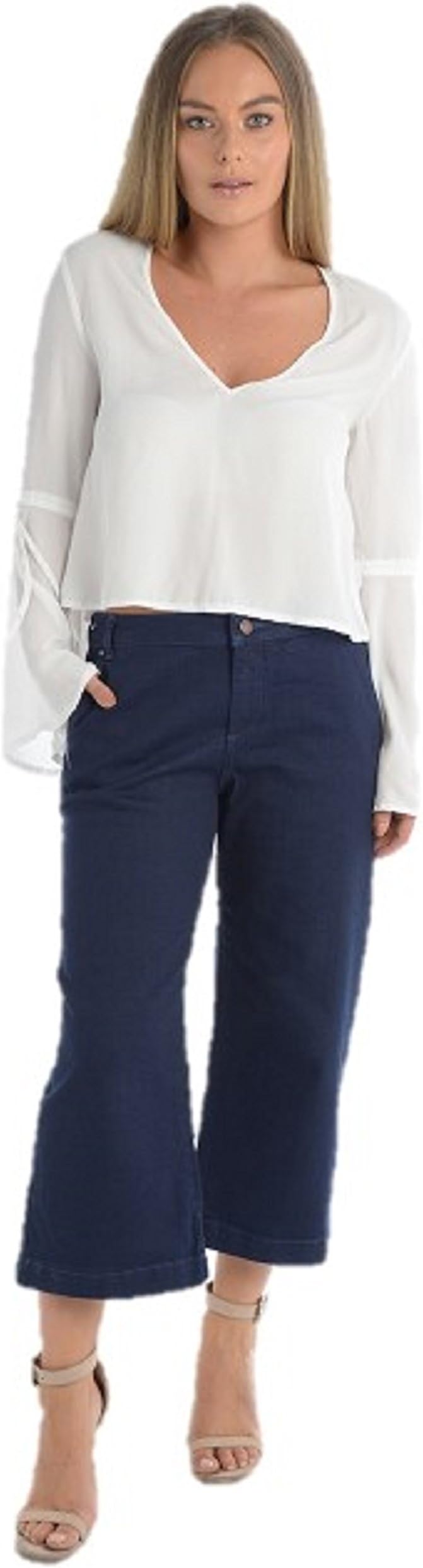 Ex Monsoon Ladies Blue 73 Culotte Jeans