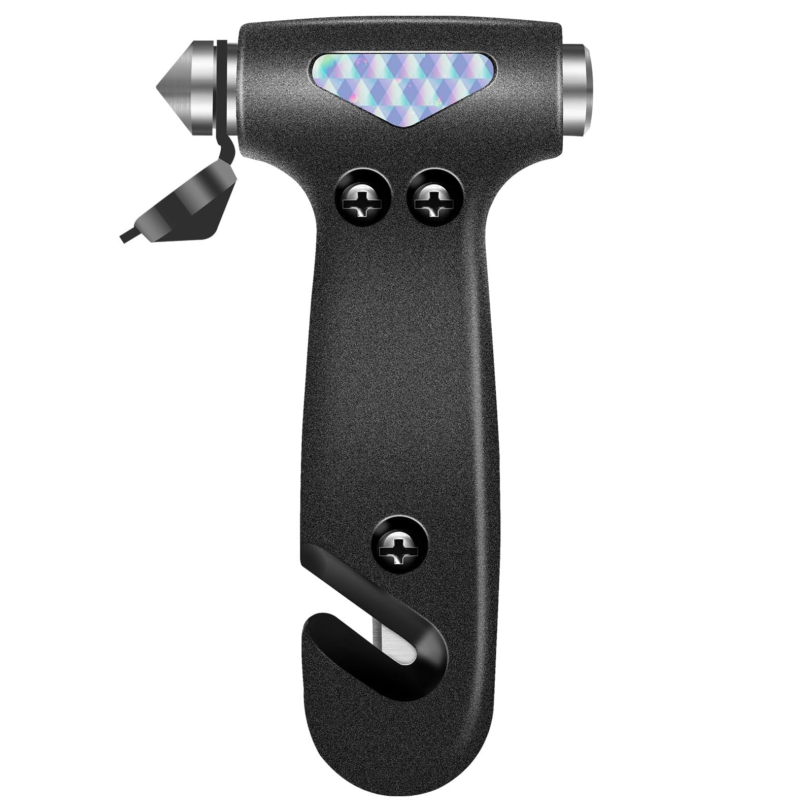 Gadgets Emergency Kit - Inside Car Seat Belt Cutter & Window Breaker, Black