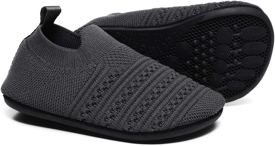 SLEVEL Comfort Toddler Slippers Lightweight Little Kids Indoor Non Slip Grip Around The House Home Shoes for Boys Girls - Image 2
