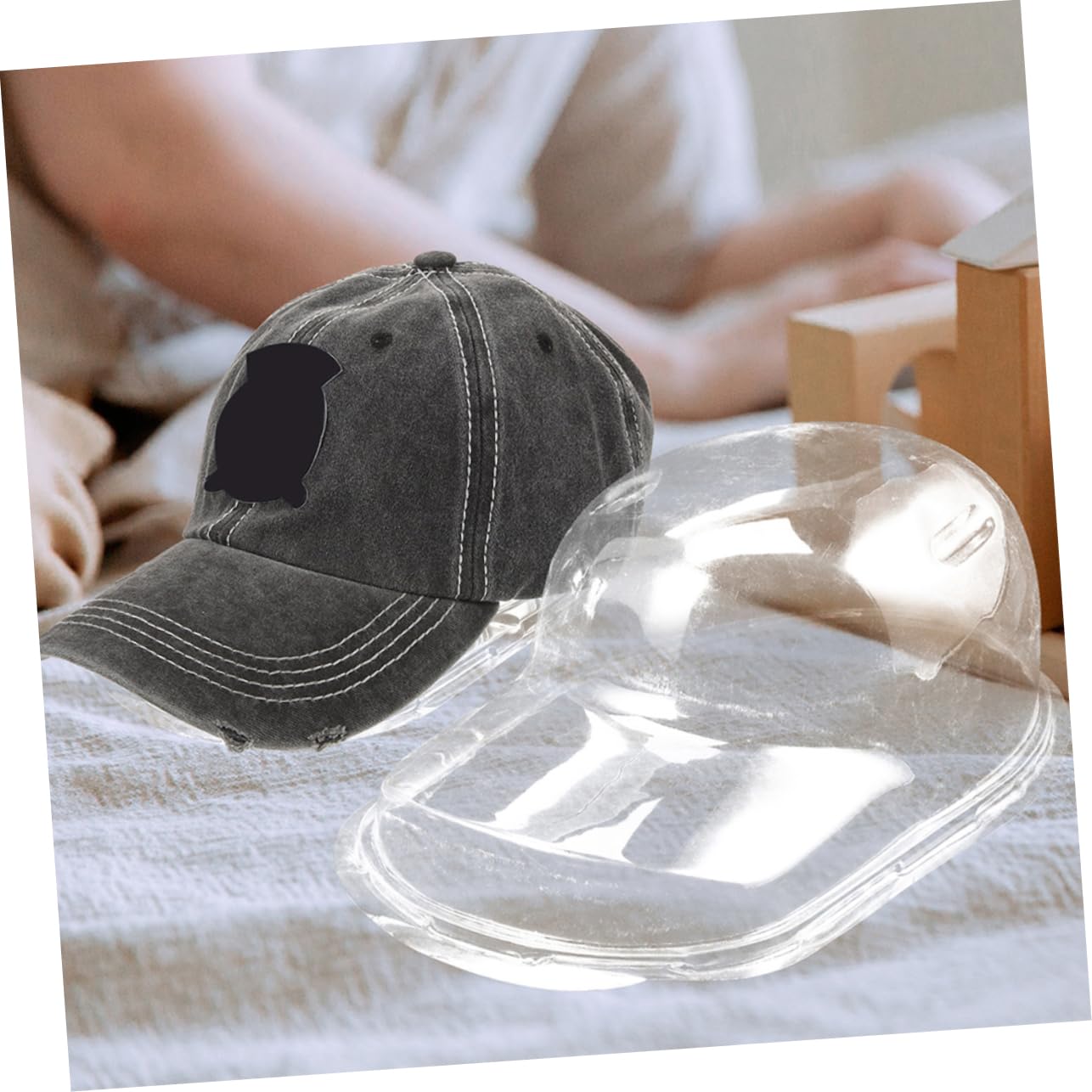 Soporte para Sombreros de Plástico Transparente 6 Piezas Pp para Gorras | Organizador de Gorras de Béisbol, Diseño Multifuncional, Caja Colgante Incluida, Uso en Hogares y Vitrinas