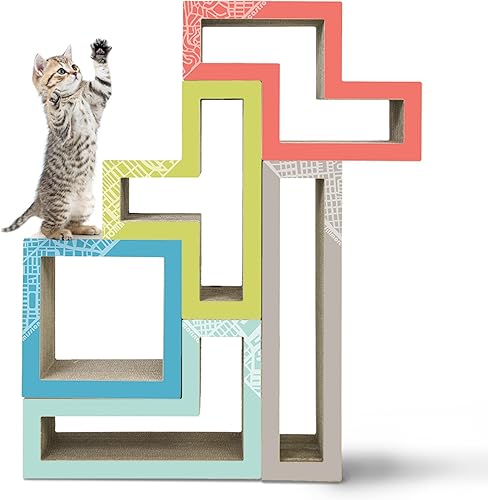 árbol para gatos modular Katris, 5 bloques con diferentes estilos, 32, Negro