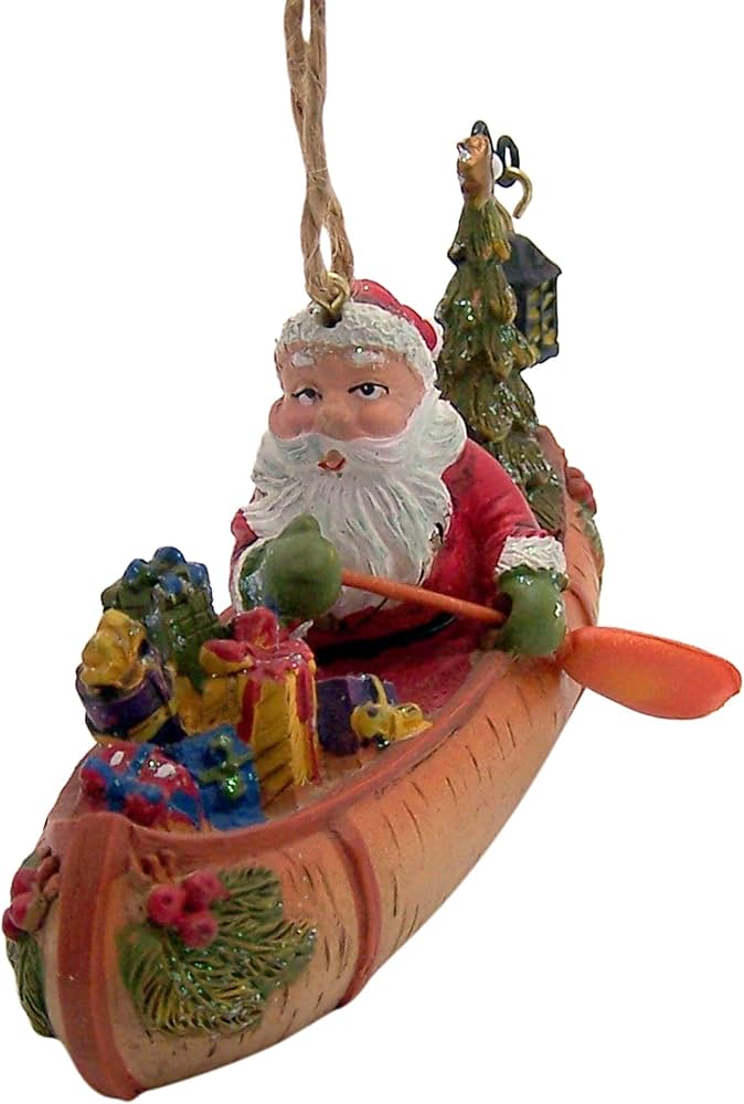 Canoe christmas ornament Clearance