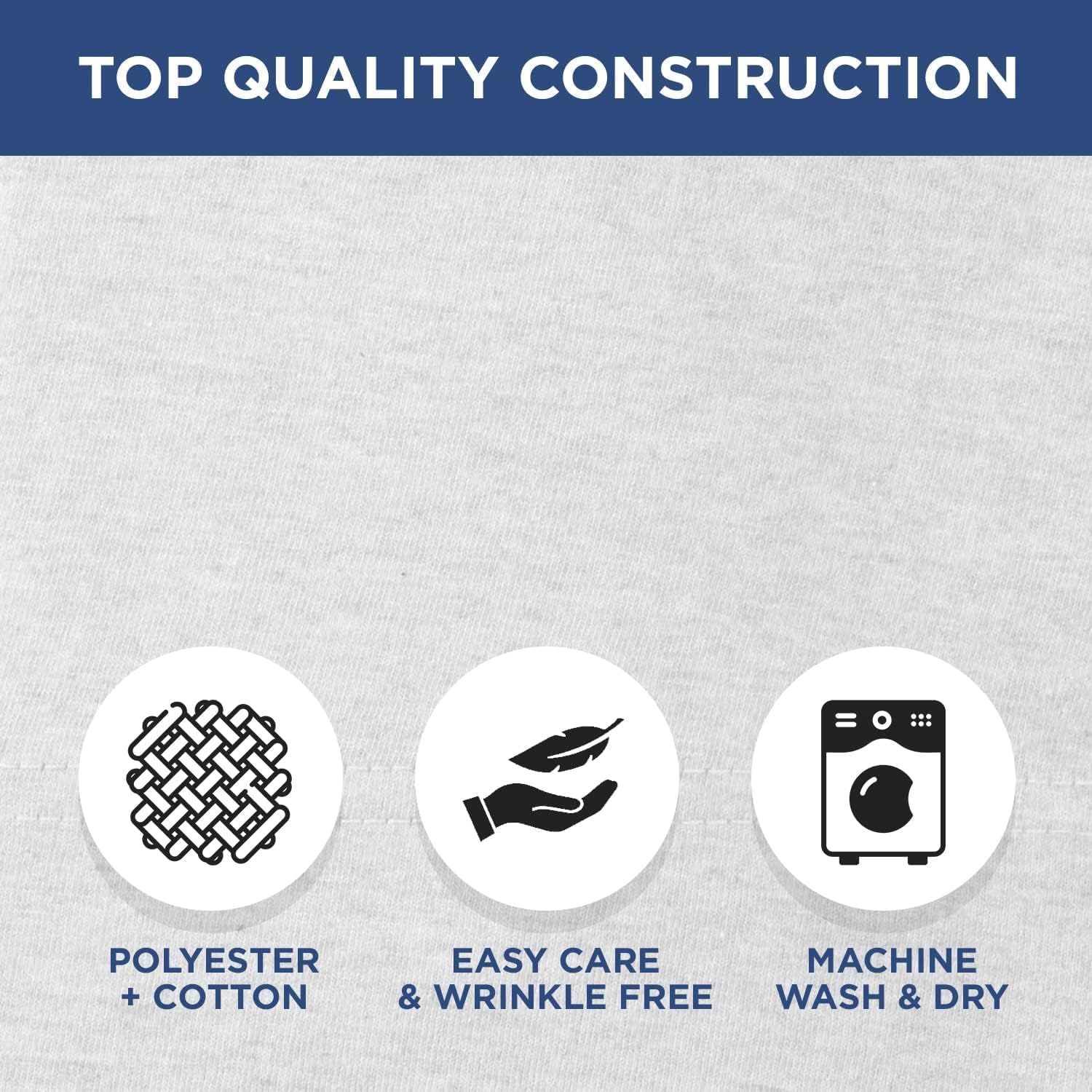 White Cotton Polyester Jersey Hospital Bed Sheets Set, 2-Pack