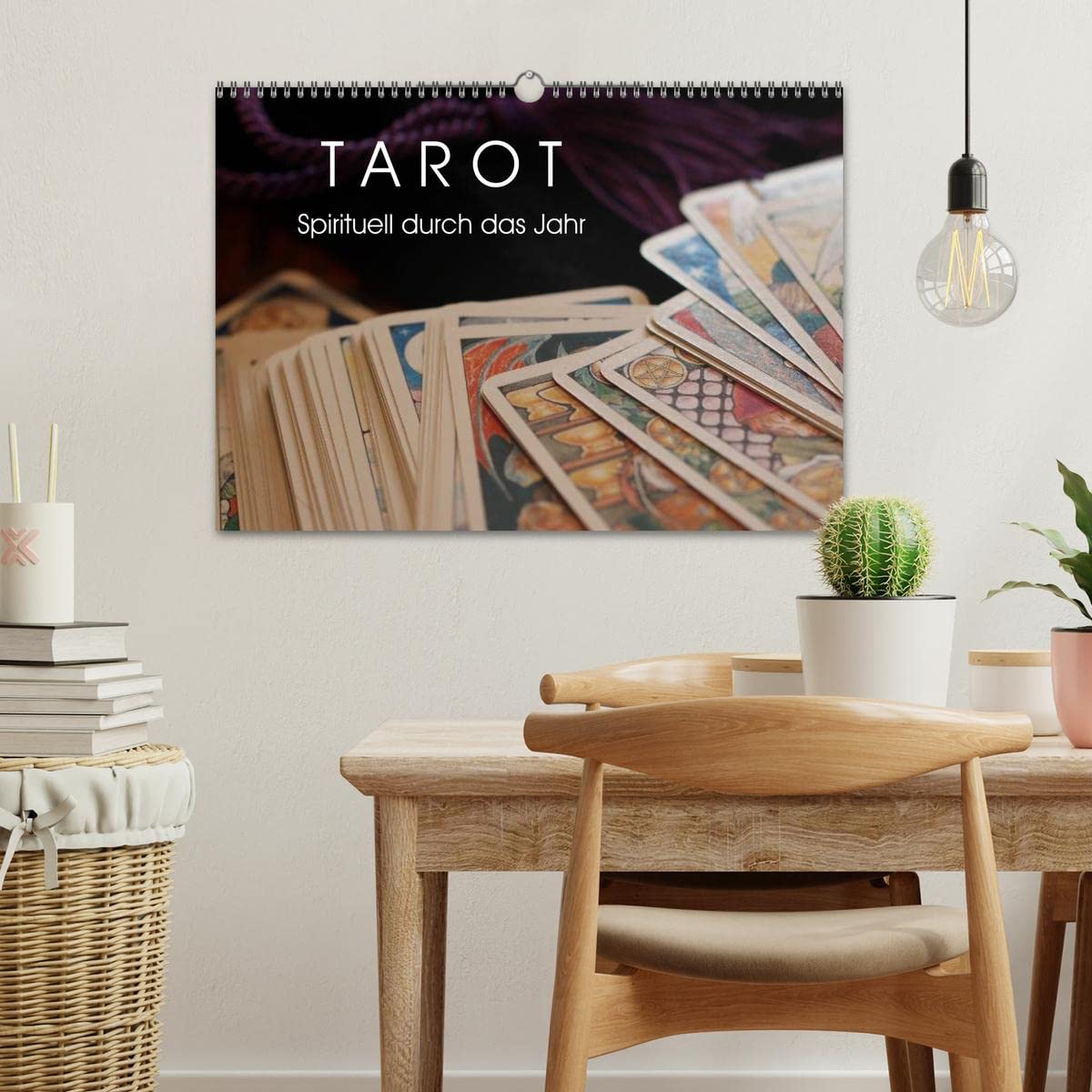 Tarot. Spirituell durch das Jahr (Wandkalender 2026 DIN A3 quer), CALVENDO Monatskalender: Mit dem Tarot glücklich durch das Jahr!